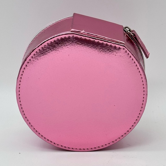 Sanrio Hello Kitty Round Zip Around Jewelry Travel Storage Case - Picture 3 of 5